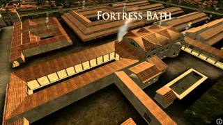 Animation of ancient Roman Fort in Caerleon Wales [upl. by Tilney202]