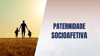 Paternidade socioafetiva [upl. by Sofer525]