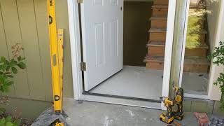 Jeld Wen Front Door Installation  Really crappy products and craftsmanship PART 1 [upl. by Idner]