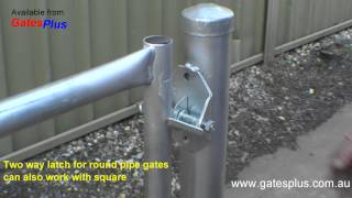 Gate Latch 2 way for round pipe and square [upl. by Aniled]