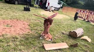 A fabulous range of wooden sculpture at Caerleon festival 2024 [upl. by Flower]