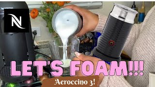 How To Foam Milk With Aeroccino 3 Make Coffee With Foam Tips amp Tricks  Easy Foamed Latte Recipe [upl. by Nasaj]