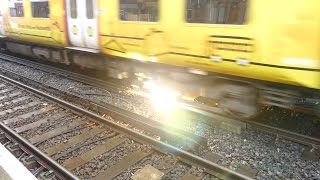 Merseyrail 507 009 making arcs at Birkdale station [upl. by Oremo421]