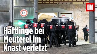 Gefängnismeuterei Polizei stürmt Knast in Thüringen  JVA Untermaßfeld [upl. by Leno]